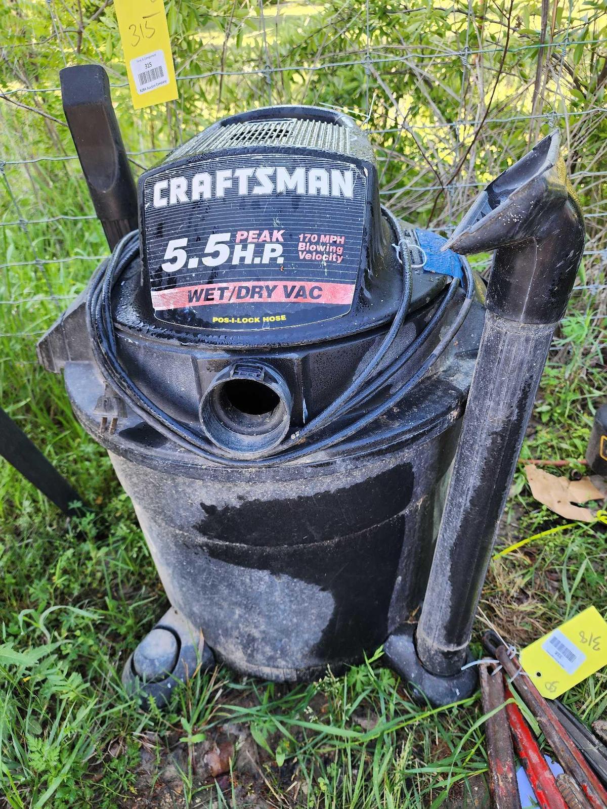 Craftsman shop vac. Used, runs.