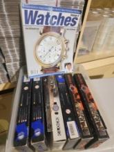 One book on watches and six put together watch kits. New.