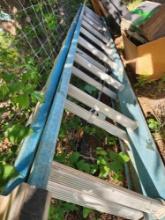 24 ft fiberglass extension ladder. Used in good condition.