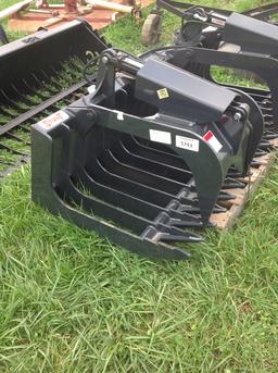 Stout Skid Steer Brush Grapple Attachment