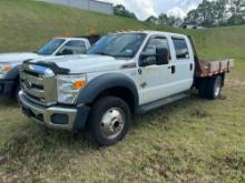 2012 Ford F-450 4x4 Flatbed Truck (INOP), VIN # 1FD0W4HT3CEC08543