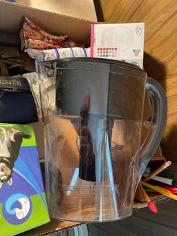 Brita Purifier w/extra filters, Pet Lint rollers, and Misc