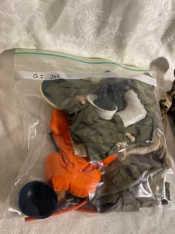Vtg GI Joe Mike Powers Action Figure and Accessories