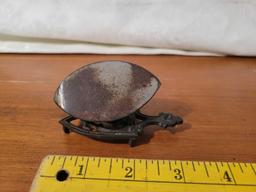 Vintage Enterprise Mfg. Miniature Pat Iron W/ Stand