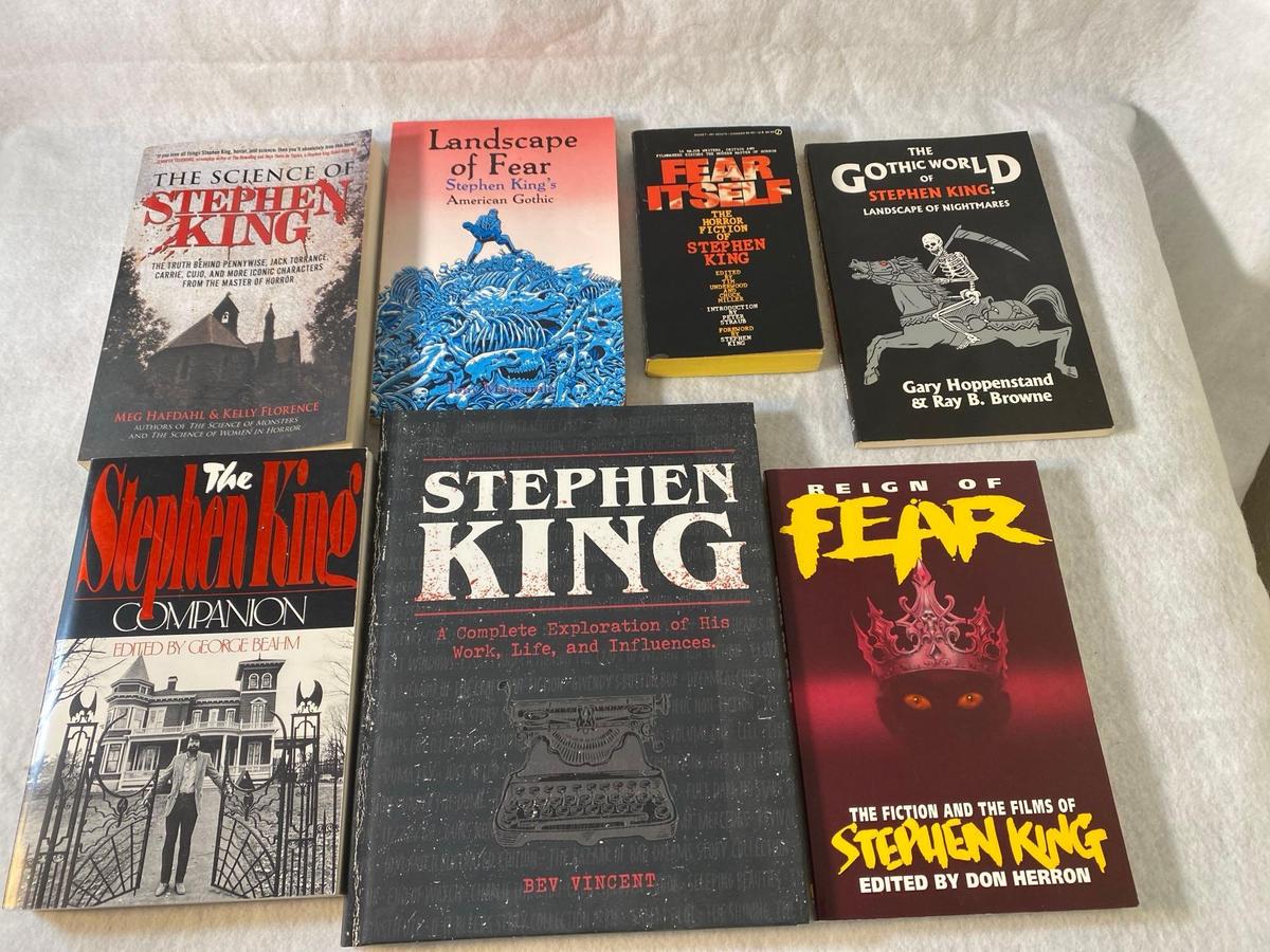 Seven Assorted Stephen King Reference/Investigation Books