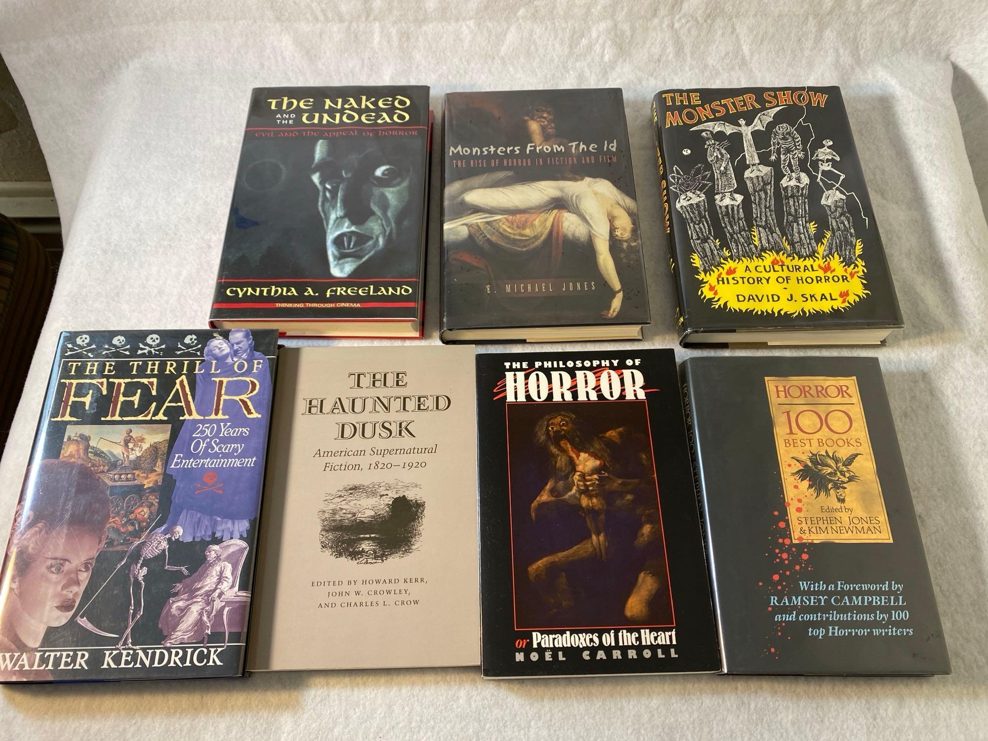 Seven Assorted Horror Reference Books