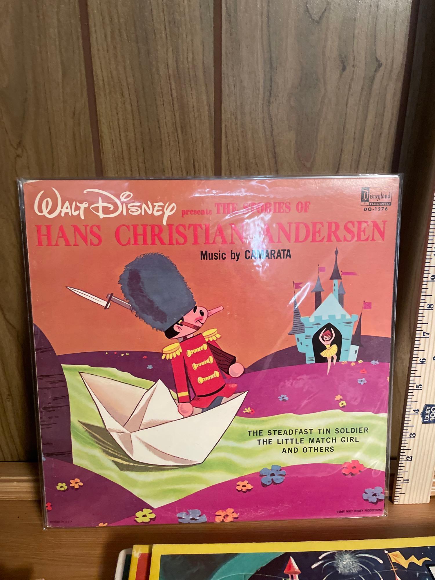 Vtg Disney Records, Puzzles and Books