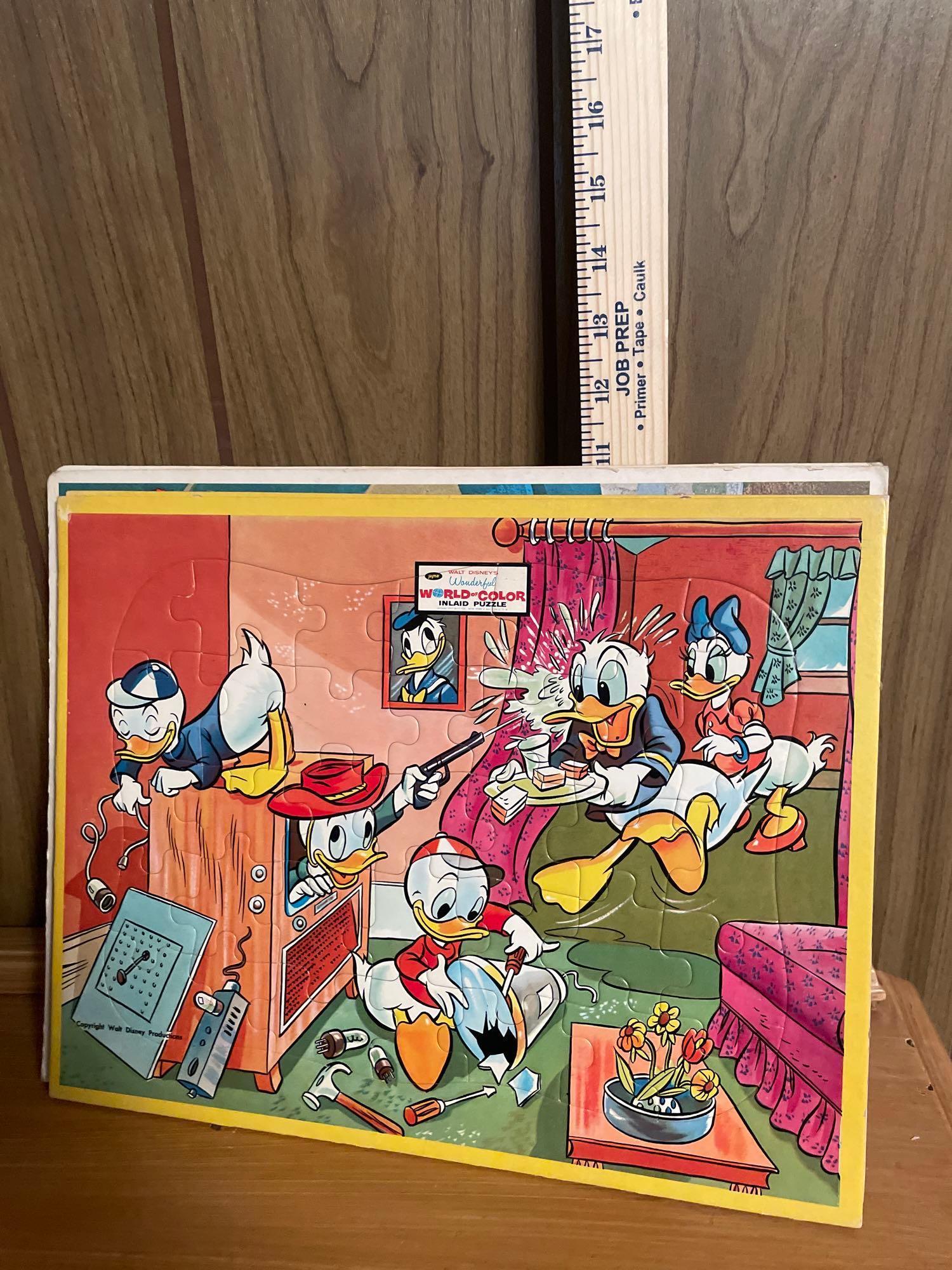 Vtg Disney Records, Puzzles and Books