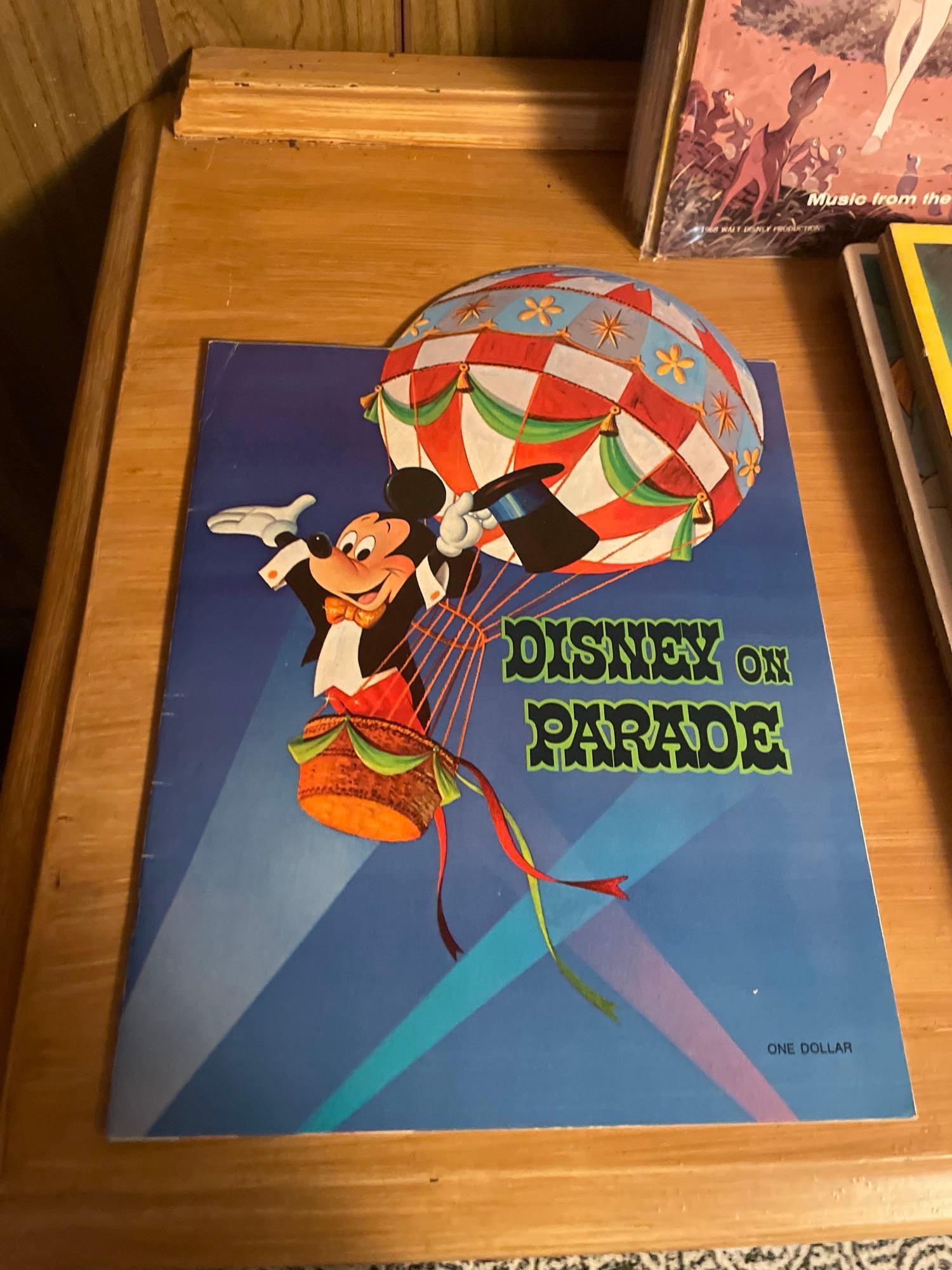 Vtg Disney Records, Puzzles and Books