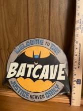 Batman Batcave Metal Sign