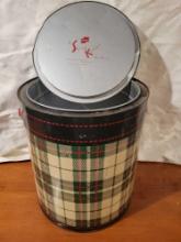 Vintage Skotch Kooler 4 gallon Green Tartan Plaid Cooler by Hamilton