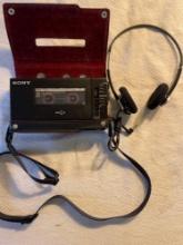 Vtg Sony Walkman With Headphones