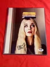 Ellie Fanning Signed Photo PSA