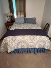 Queen size Bed & Bedding