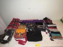 Hand Bags, Purses & Scarves