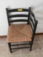 Wicker Bottom Corner Chair