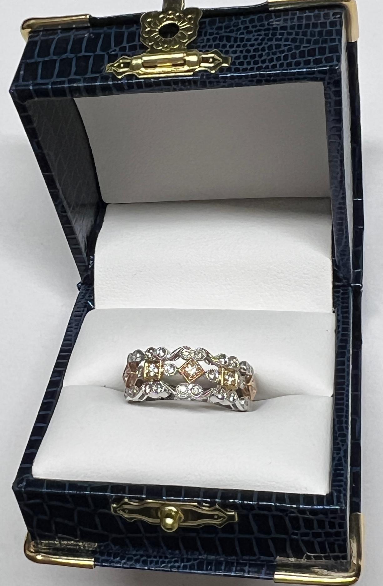 14KT WHITE GOLD 0.51CTW DIAMOND RING WITH APPRAISAL