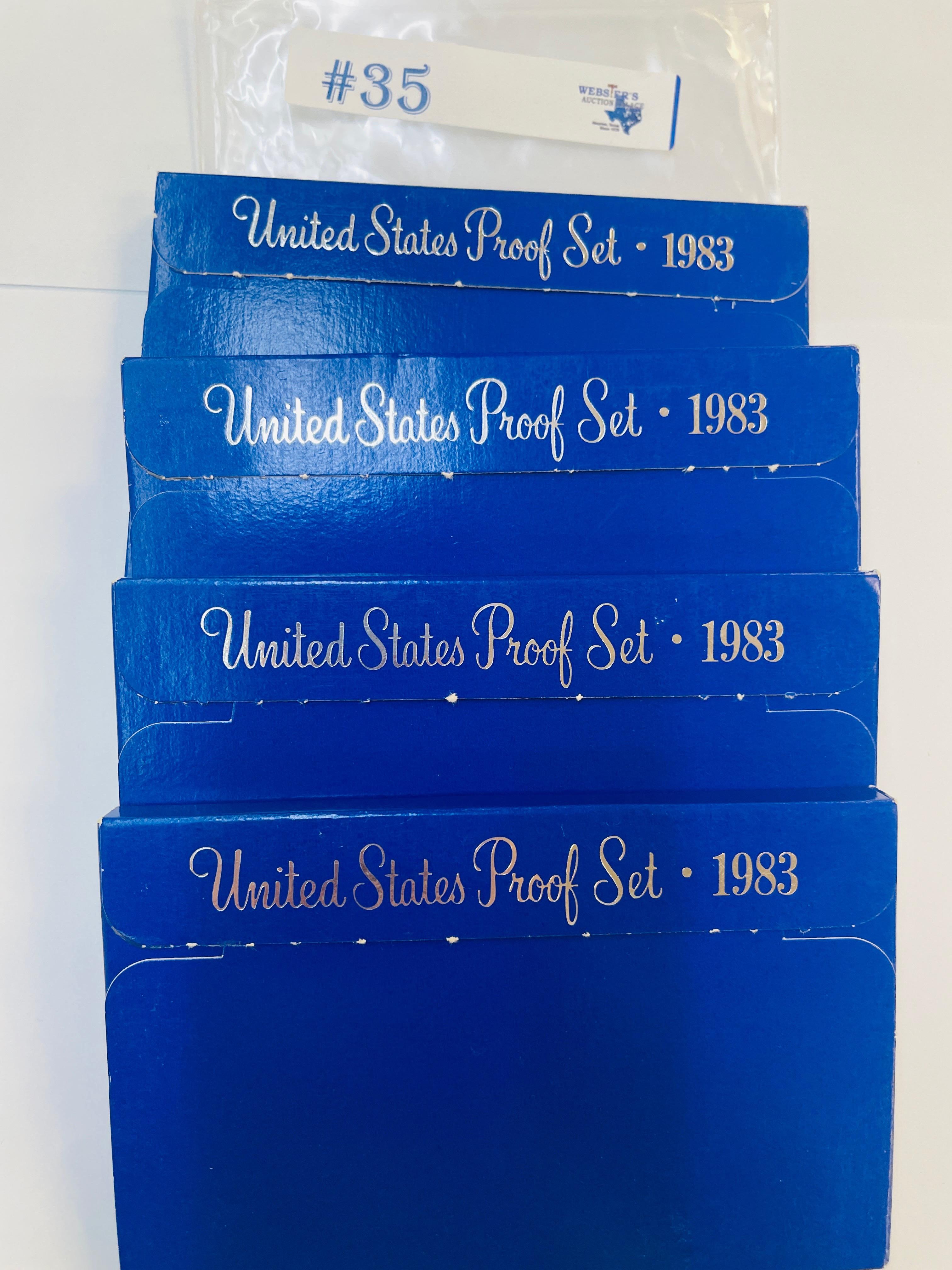 4PC 1983 PROOF SETS