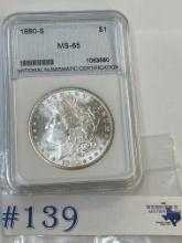 1880-S NNC MS-65 MORGAN SILVER DOLLAR