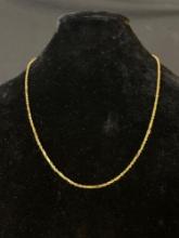 14K Gold Link Chain Necklace