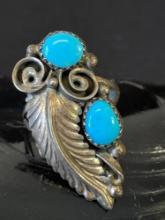 Vintage Sterling Silver and Turquoise Ring