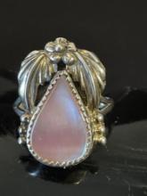 Sterling Silver and Moonstone Ring