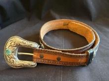 Justin hitch-trimmed belt