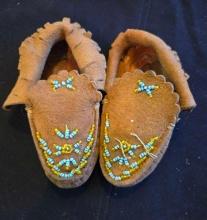 Native American Beaded Moccasins