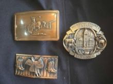 3 Belt Buckles