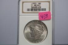 PEACE DOLLAR NGC