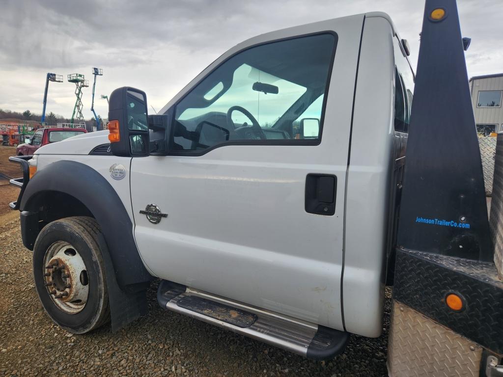 2014 Ford F550 4x4 Flatbed Dually Truck