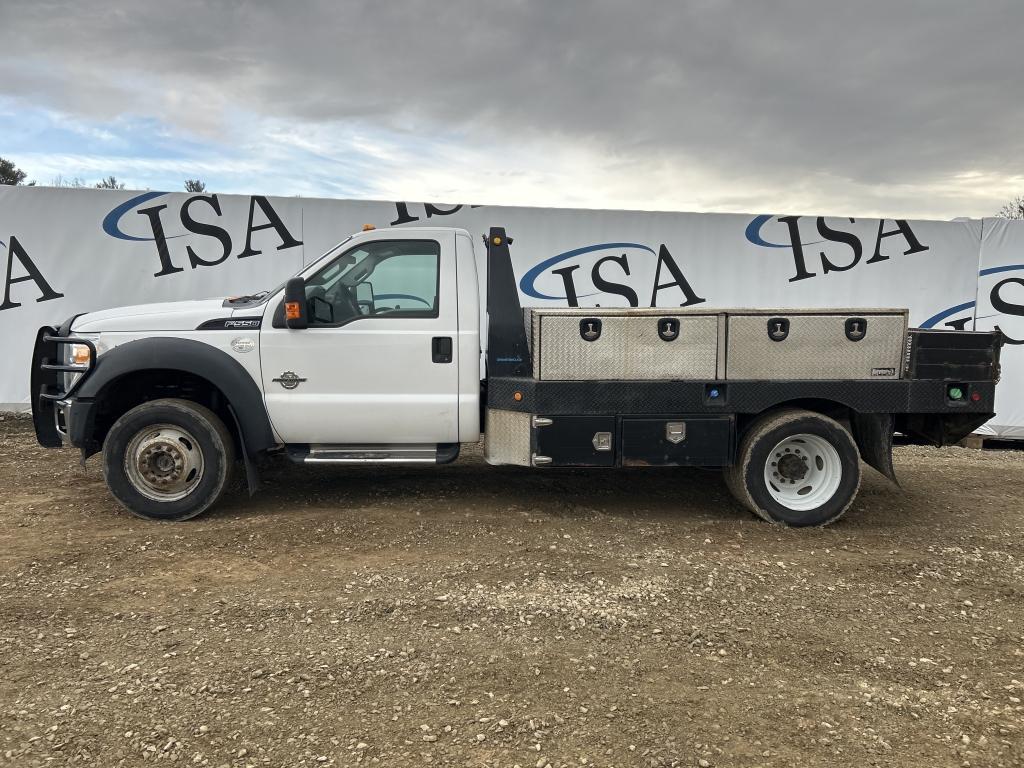 2014 Ford F550 4x4 Flatbed Dually Truck