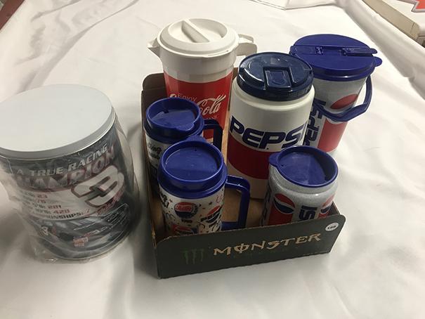 Dale Earnhardt Tin and Pepsi Items