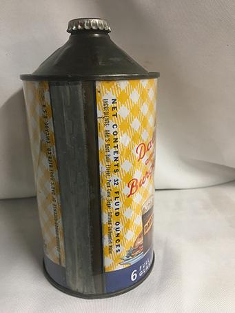 Rare Dads Root Beer Full Quart Cone Top Can, good condition