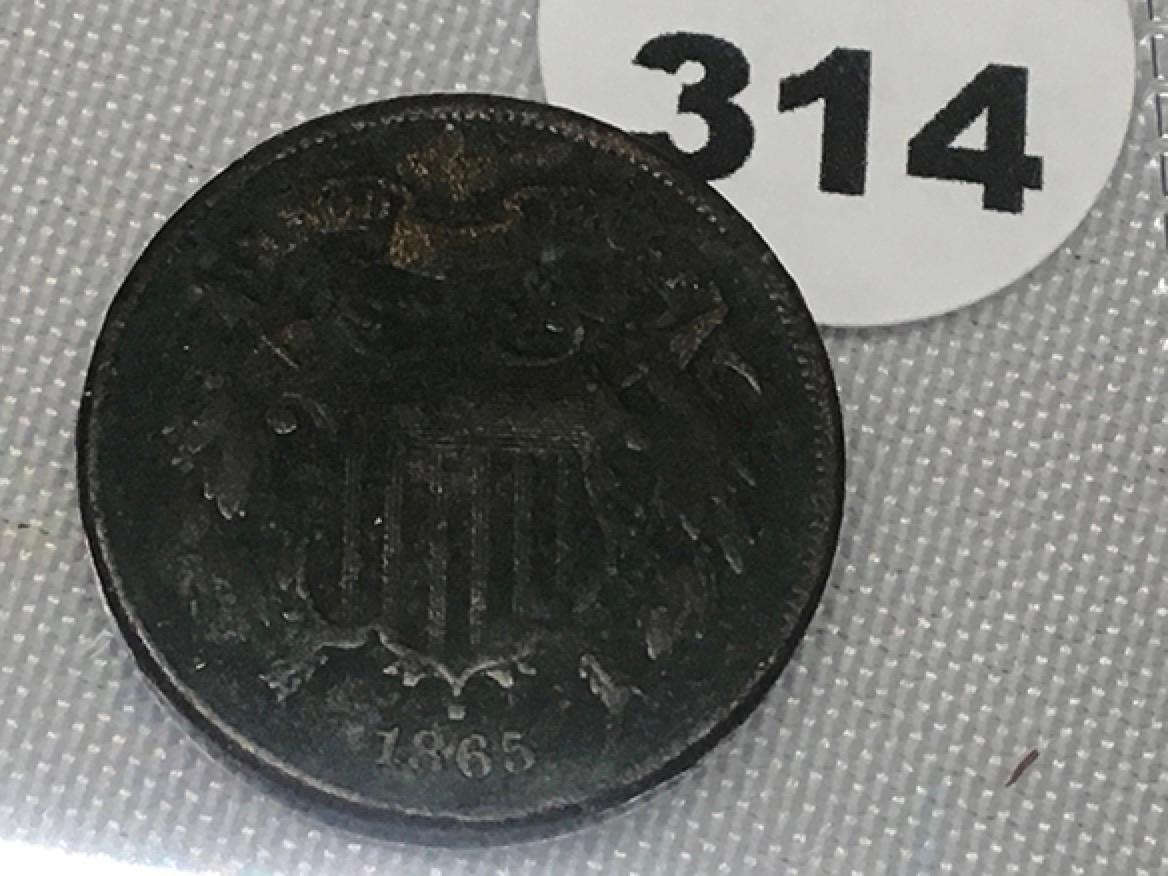 1865 2 Cent Piece