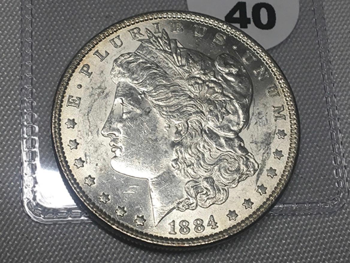 1884 Morgan Dollar, UNC