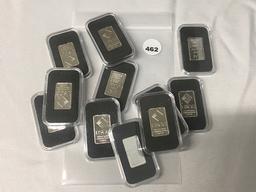 Lot of (11) 1/4 Troy Ounce .999 Fine Silver