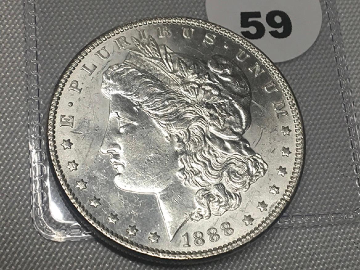 1888 Morgan Dollar, UNC