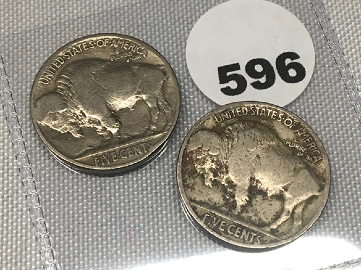 1916, 1920 Buffalo Nickels