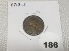 1913-S Lincoln Cent