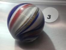 Red & Blue Swirl Lutz Style 1 3/8 in. Marble