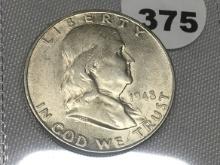 1948-D Franklin Half dollar