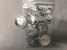 (7) Peace Dollar Copies, Silver Over Clad