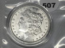 1896 Morgan Dollar BU, Capsolated