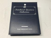 Statehood Quarters Collection (Volume 1) with Postal Comm. Stamps (50 Total