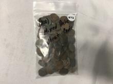 (200) Mixed Date Wheat Cents