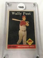 1958 Topps #387 Wally Post