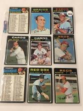 (9) 1971 Topps ROA-TC, #117, 177, 387, 418, 499, 619, 710, 735