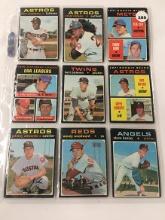 (9) 1971 Topps #26, 43, 44, 68, 83, 102, 148, 237, 496