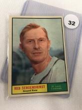 1961 Topps #505, Red Schoendienst